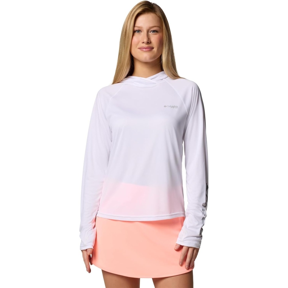 image:imageColumbia Womens PFG Tidal Tee II HoodieWhite