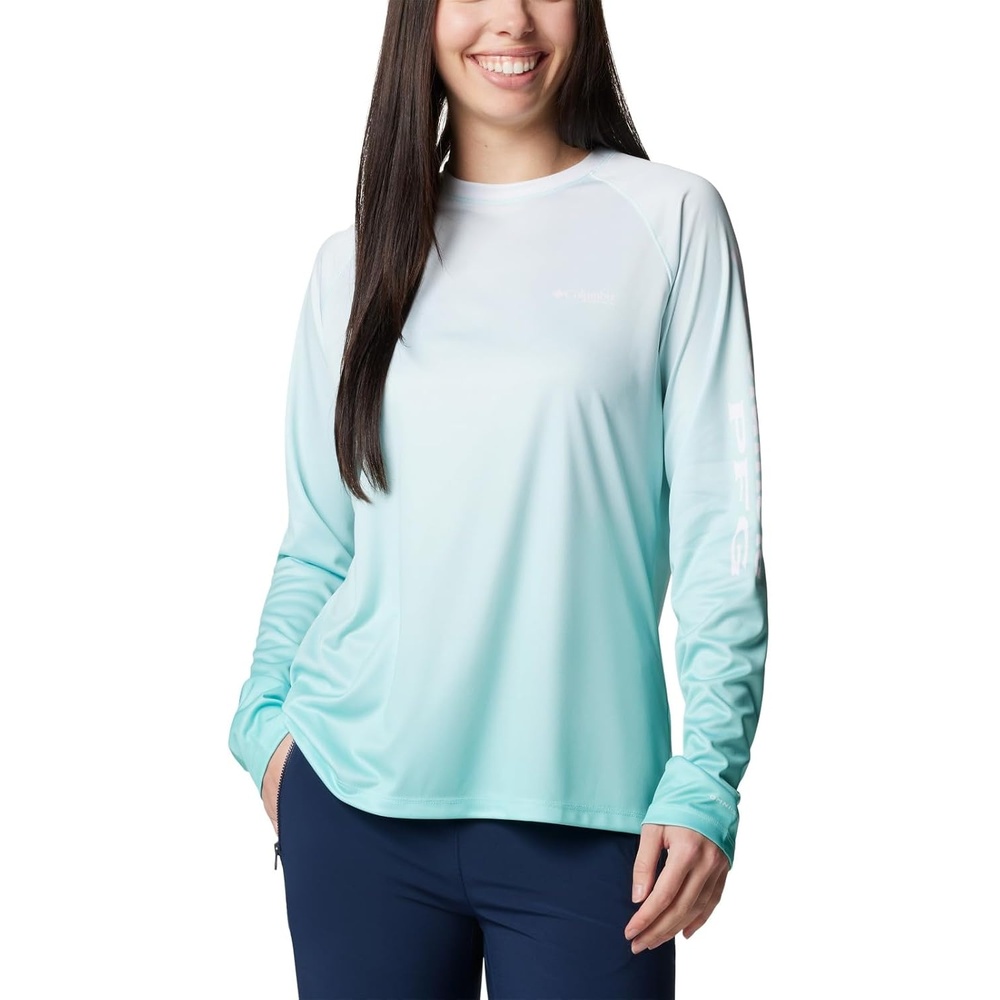 image:imageColumbia Womens Tidal Tee II Long Sleeve HoodieGulf Stream Basic Gradient