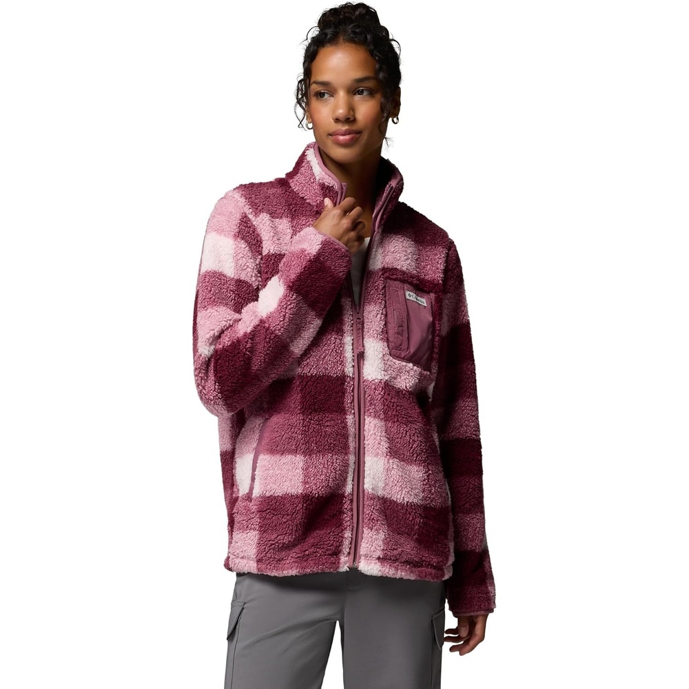 image:imageColumbia Womens West Bend Print Full Zip IIAntique MauveMulti Buffalo Check