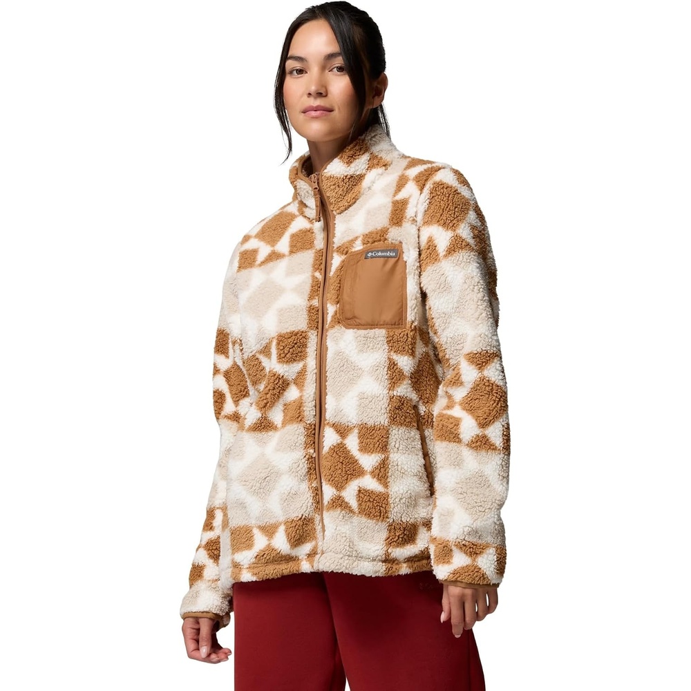 image:imageColumbia Womens West Bend Print Full Zip IICamel BrownCozy Quilt