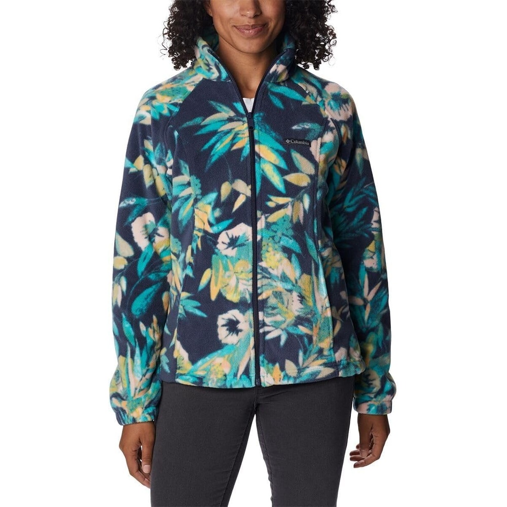 image:imageColumbia womens Benton Springs Printed Full ZipBright AquaWisterian