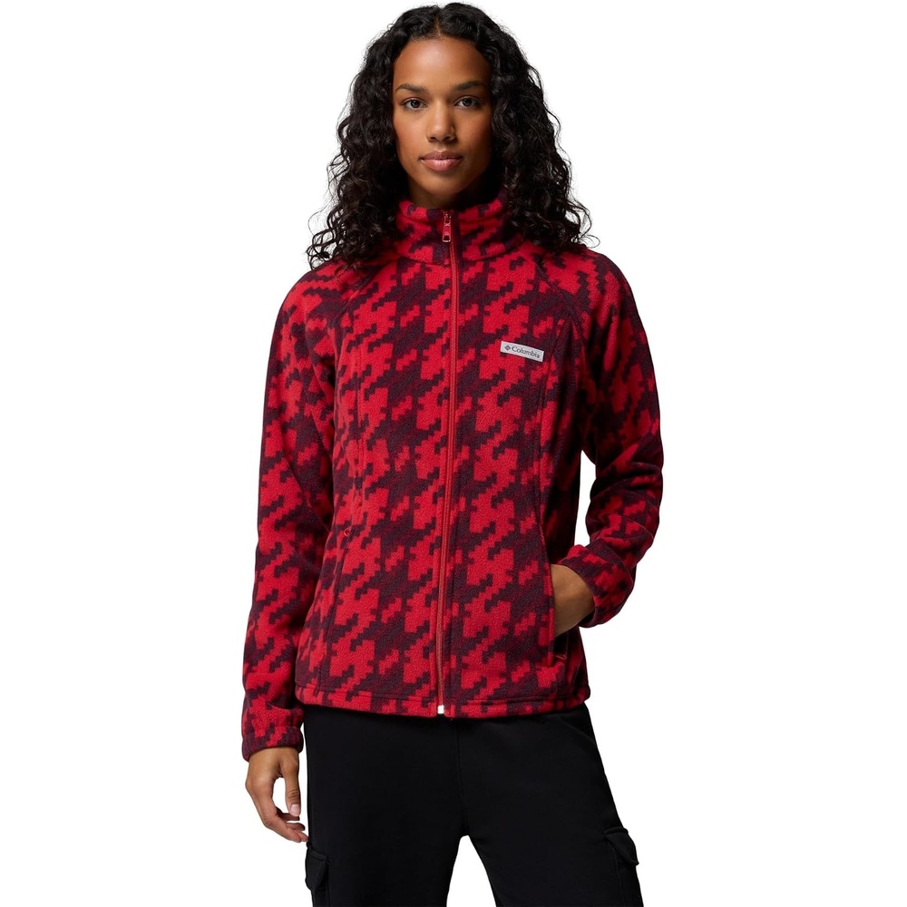 image:imageColumbia womens Benton Springs Printed Full ZipMountain RedTwills