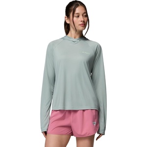 Columbia Women’s PFG Tidal Tee II Hoodie(Niagara/Key West Logo)