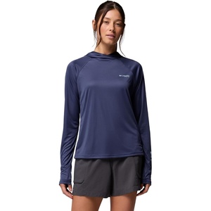 Columbia Women’s PFG Tidal Tee II Hoodie(Nocturnal/Marine Light Logo)