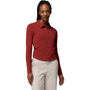 Columbia Women’s Pinetown Canyon Long Sleeve Henley(Red Oxide)