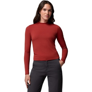 Columbia Women’s Pinetown Canyon Long Sleeve Mockneck(Red Oxide)